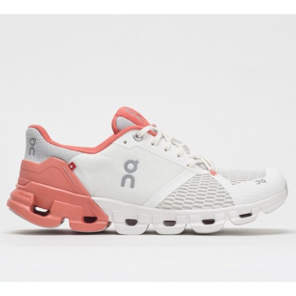 On Running Shoes - ON Cloudflyer Running Shoes White Coral Women's 6 No Laces